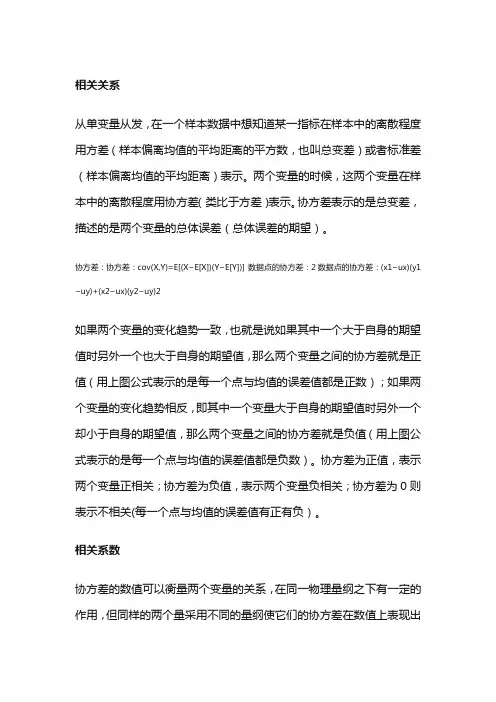 线性相关分析和线性回归