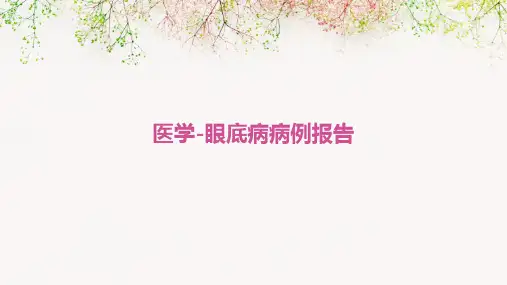 医学-眼底病病例报告
