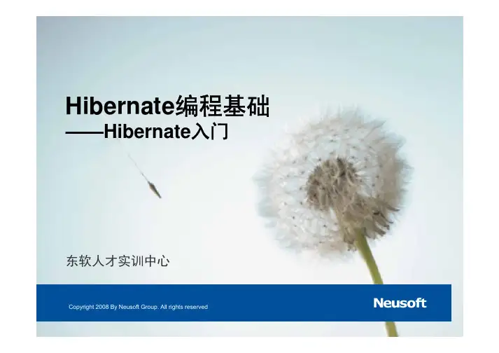 02.Hibernate编程基础入门