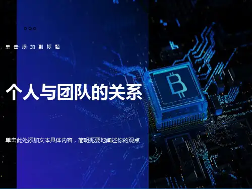 个人与团队的关系