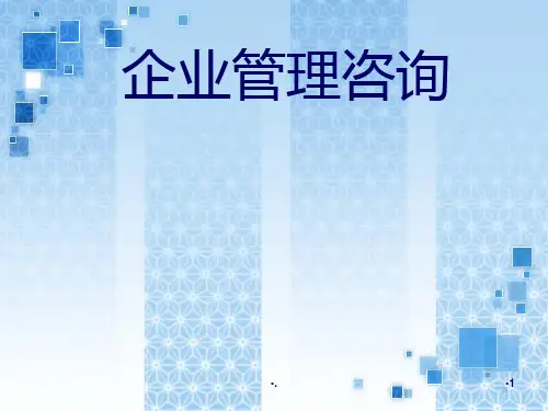 管理咨询规范运作程序PPT课件