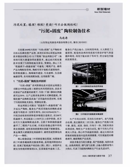 “污泥+固废”陶粒制备技术