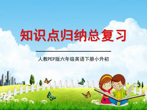 人教PEP版小升初英语《知识点归纳总复习》精品教学课件PPT优秀课件106页
