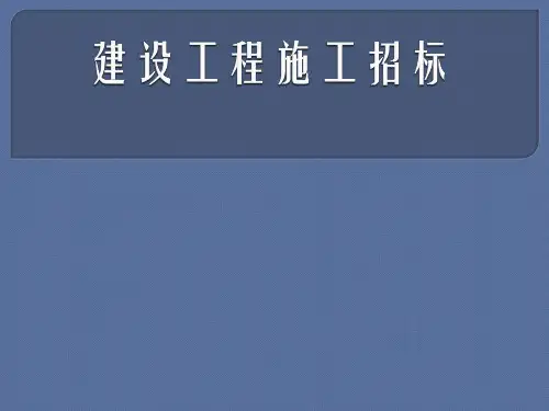 建设工程施工招标：招标准备阶段的工作