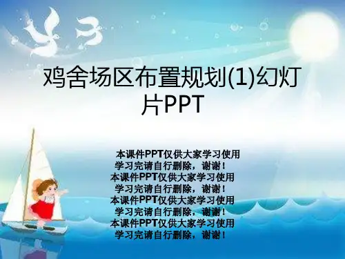 鸡舍场区布置规划(1)幻灯片PPT