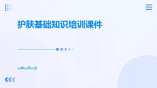 护肤基础知识培训课件