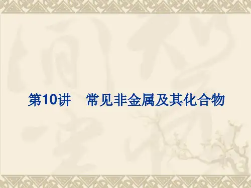 第10讲 常见非金属及其化合物ppt