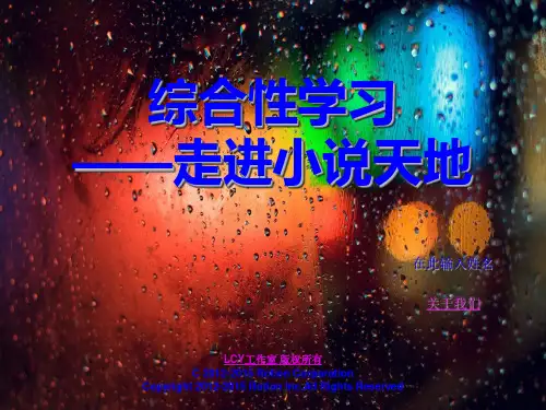 综合性学习——走进小说天地