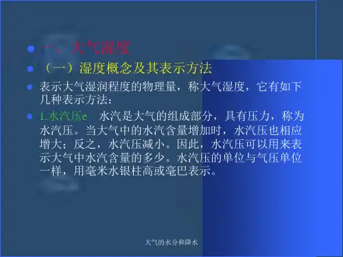 大气的水分和降水课件