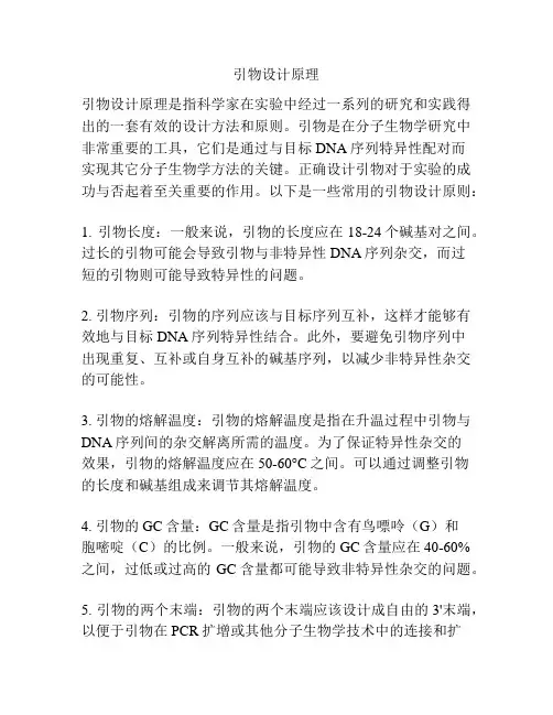 引物设计原理