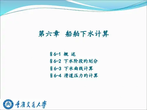 船舶下水计算