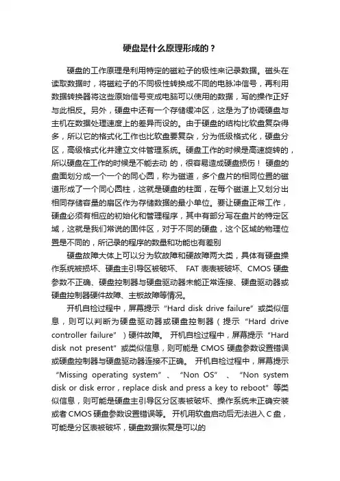 硬盘是什么原理形成的？