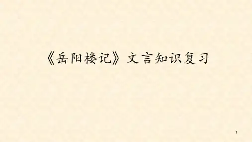 期末文言文专项复习 课件(29张PPT) 部编版九年级语文上册