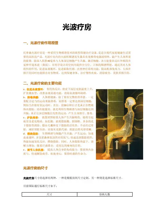 光波疗房的原理、功能及案例