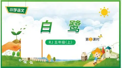 人教部编版《白鹭》(完美版)ppt(共14张PPT)