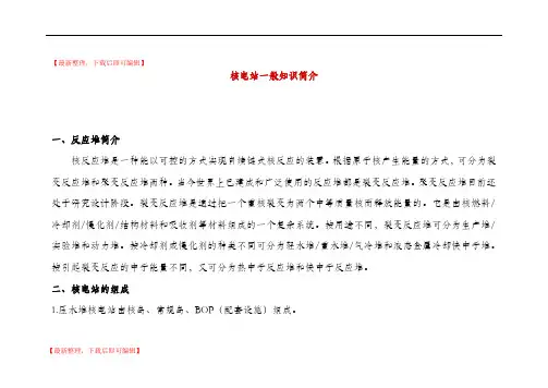 核电站一般知识简介(精编文档).doc