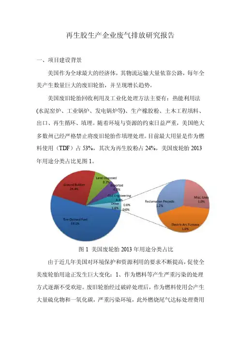 再生胶生产企业废气排放研究报告