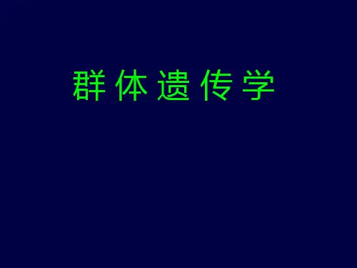 群体遗传学