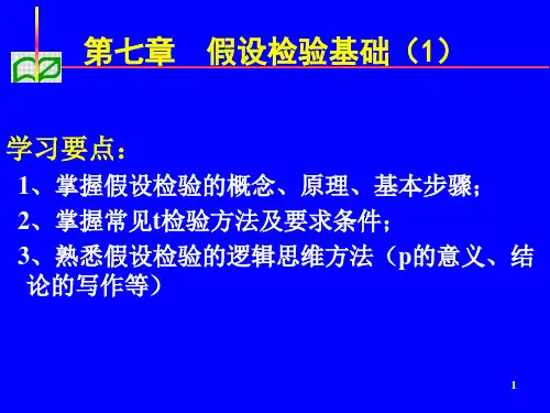 假设检验1ppt课件