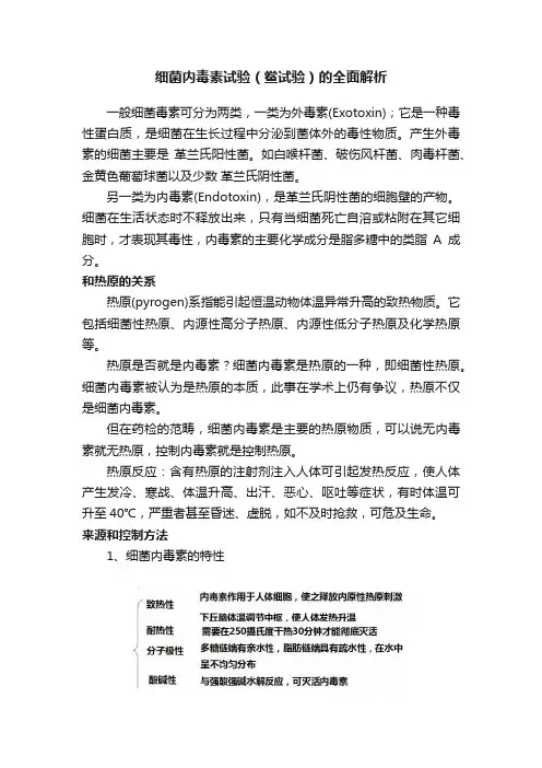 细菌内毒素试验（鲎试验）的全面解析