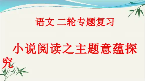 《湖州高考语文复习_小说阅读之主题意蕴探究》课件31张)