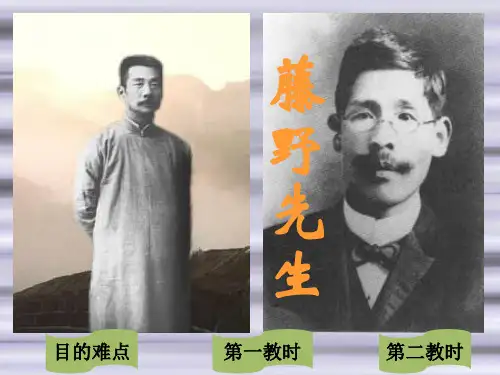《藤野先生》2(43张)(人教新课标八年级下)PPT课件