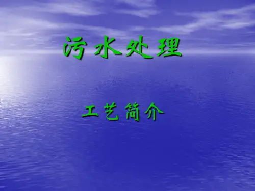 污水处理工艺简介.ppt