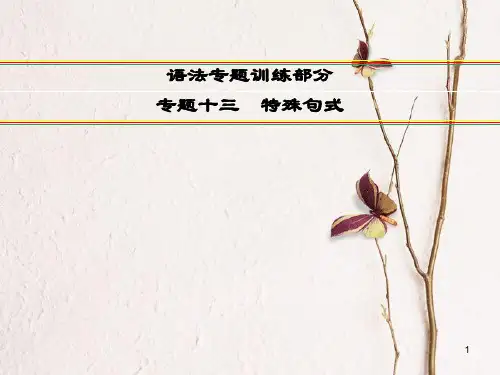 讲练测高考英语一轮复习 语法专题训练部分 专题13 特殊句式课件 外研版.ppt