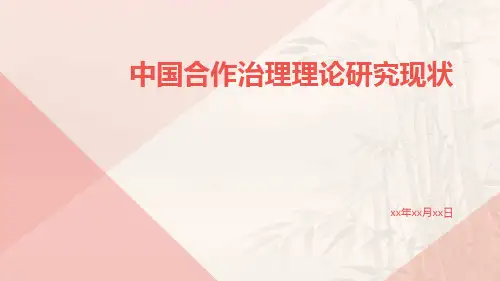 中国合作治理理论研究现状