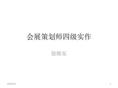 会展策划师四级实作PPT课件