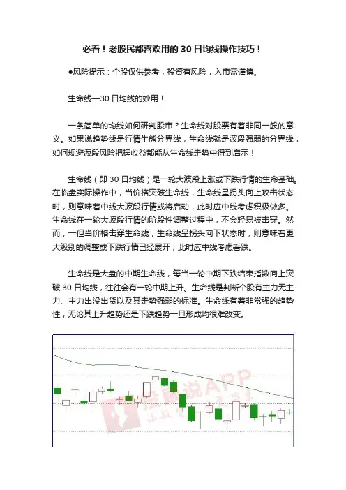 必看！老股民都喜欢用的30日均线操作技巧！