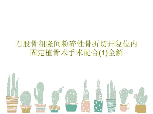 右股骨粗隆间粉碎性骨折切开复位内固定植骨术手术配合(1)全解共37页文档