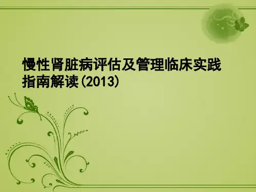 慢性肾脏疾病实践指南