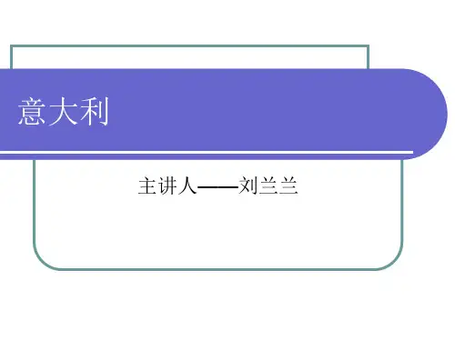 意大利的简介