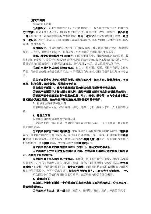 设计图纸内容说明与解释