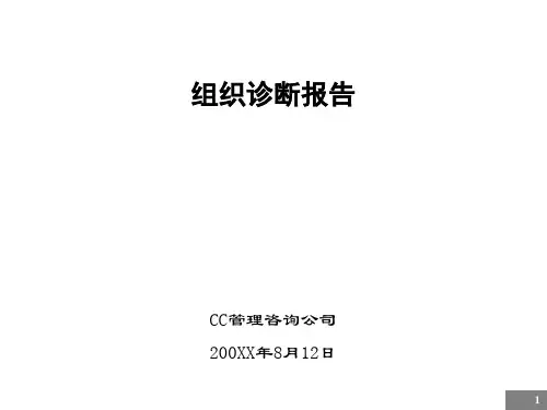 某房产公司内部组织诊断报告