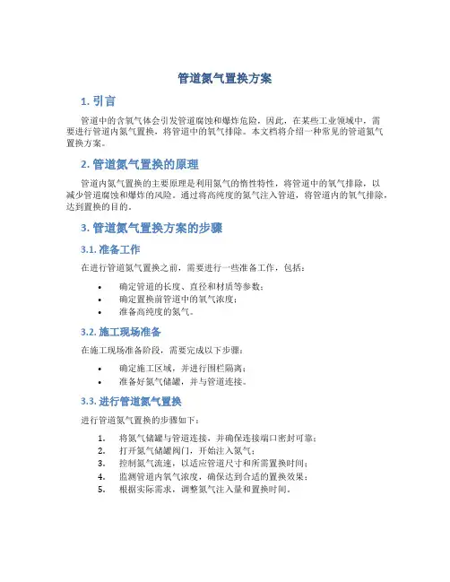 管道氮气置换方案