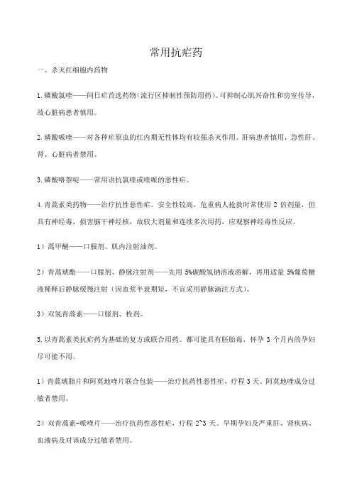 疟疾用药