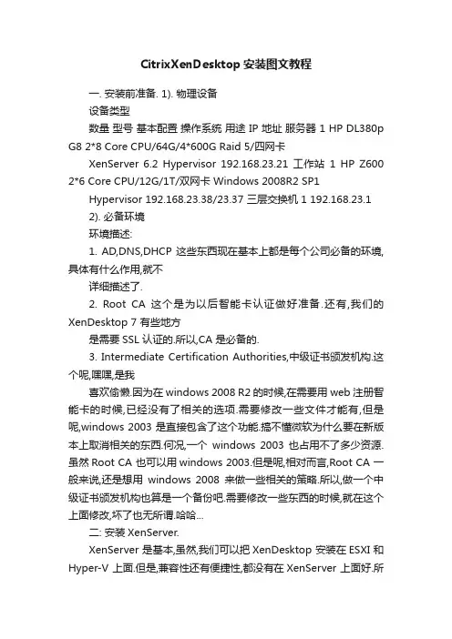 CitrixXenDesktop安装图文教程