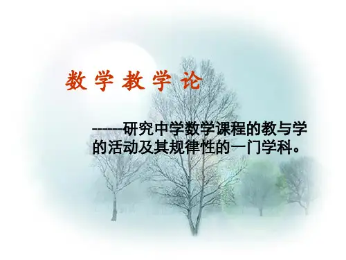 数学教学论.ppt