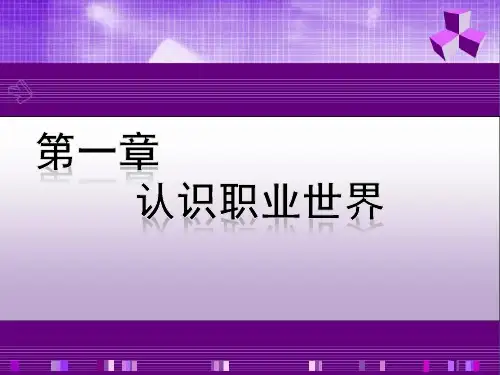 第一章认识职业世界