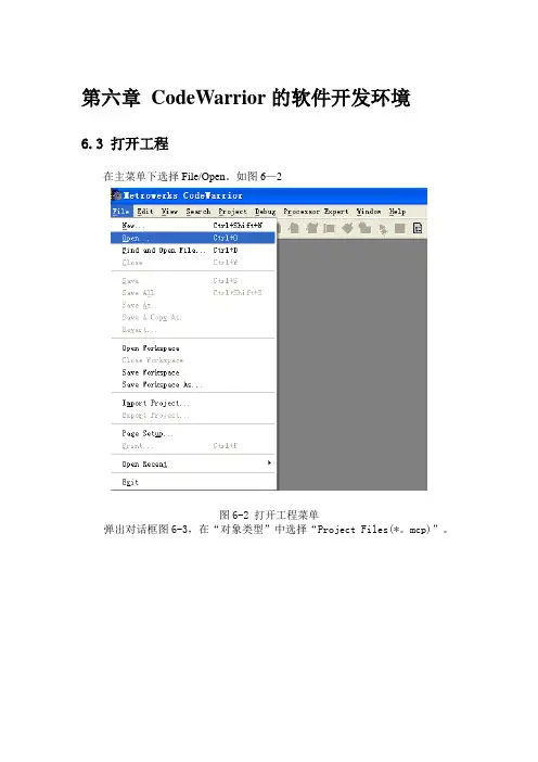codewarrior的使用