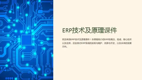 ERP技术及原理课件