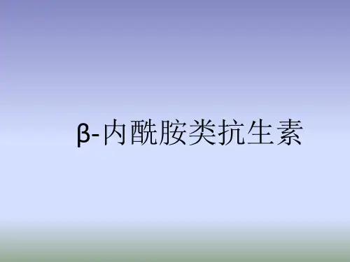 β-内酰胺类抗生素