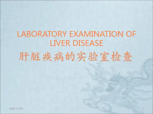 肝脏疾病的实验室检查ppt课件