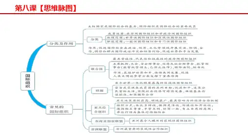 区域性国际组织-高二政治课件(统编版选择性必修一)