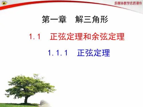 正弦定理微课获奖课件市公开课一等奖课件名师大赛获奖课件
