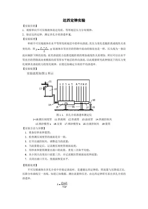 达西定律试验