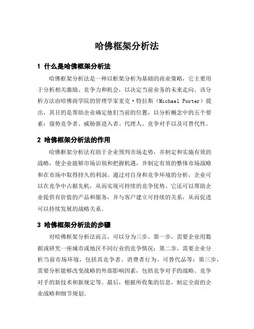哈佛框架分析法