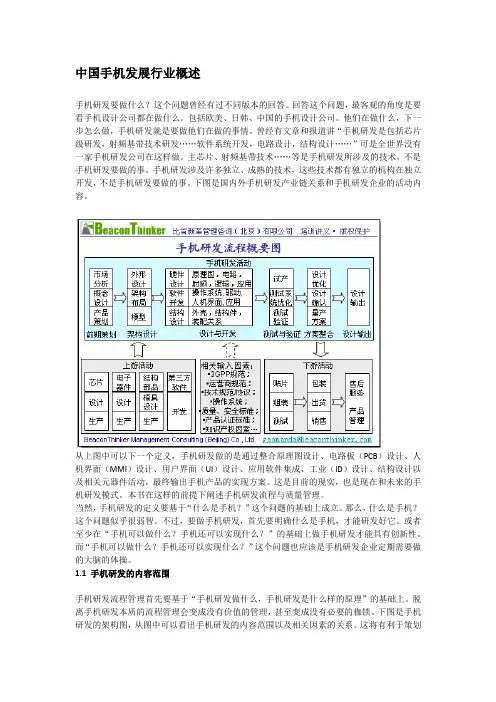 中国手机产业发展历程